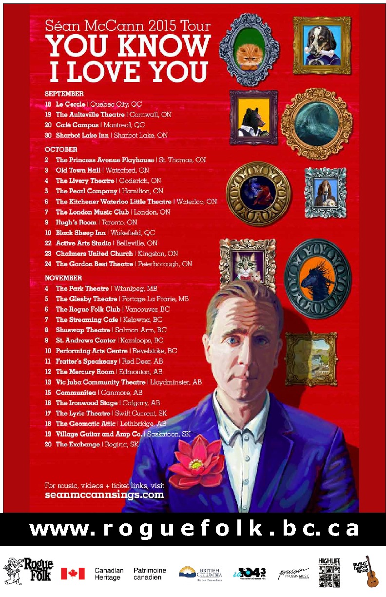 Sean McCann @ St. James Community Hall - Nov 06, 2015