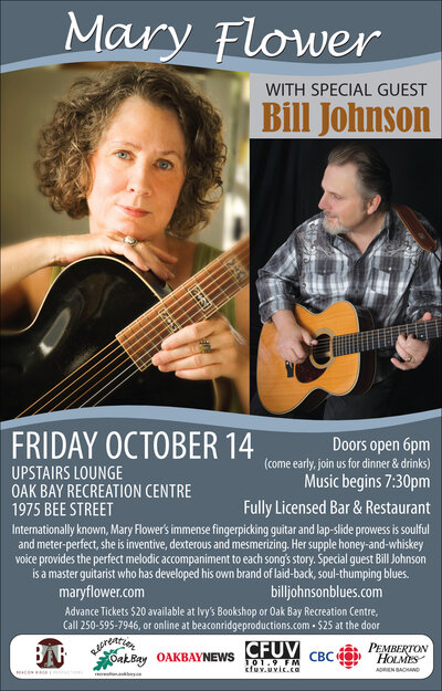 Mary Flower w/ special guest Bill Johnson: Mary Flower, Bill Johnson @ Sports View Lounge Oct 14 2016 - May 8th @ Sports View Lounge