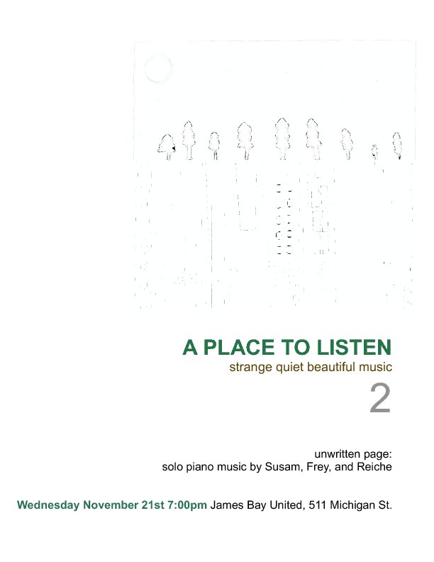 A Place to Listen Presents:: Daniel Brandes, Christopher Reiche @ James Bay United Church - Nov 21, 2012