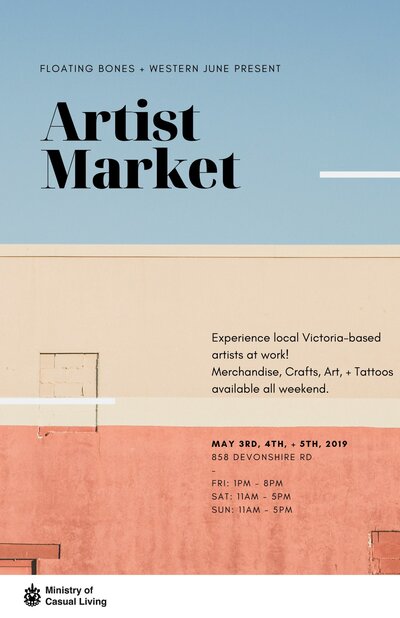 Artist Market: Elise Hendrickson, Stefanie Mudry @ The Ministry of Casual Living - May 03, 2019