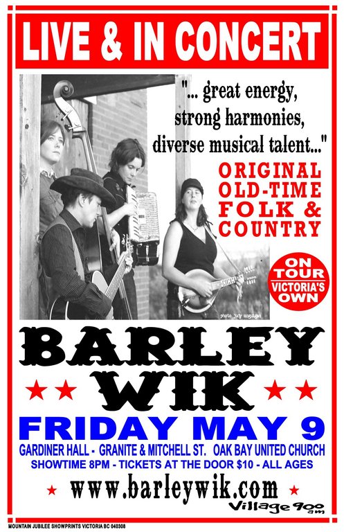Barley Wik @ Oak Bay United Church May 9 2008 - May 6th @ Oak Bay United Church