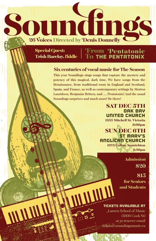 From Pentatonic to the Pentatonix!: Soundings Vocal Ensemble @ Oak Bay United Church - Dec 05, 2015