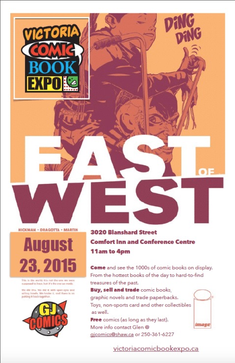 Victoria Comic Book Expo @ Comfort Inn and Conference Center - Aug 23, 2015