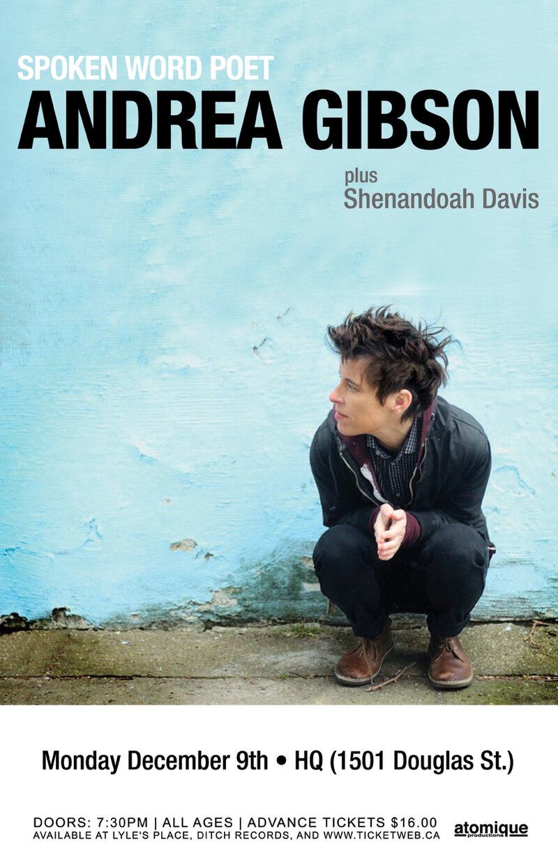 Andrea Gibson, Shenandoah Davis @ HQ - Dec 09, 2013