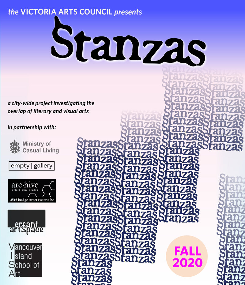 STANZAS (concrete is porous/NISHGA/In a New Order): Christine Walde, Bill Bisset, Aram Soryan, Jordan Abel, Paul Dutton, bpNichol, Michael Morris @ Victoria Arts Council Sep 4 2020 - May 30th @ Victoria Arts Council