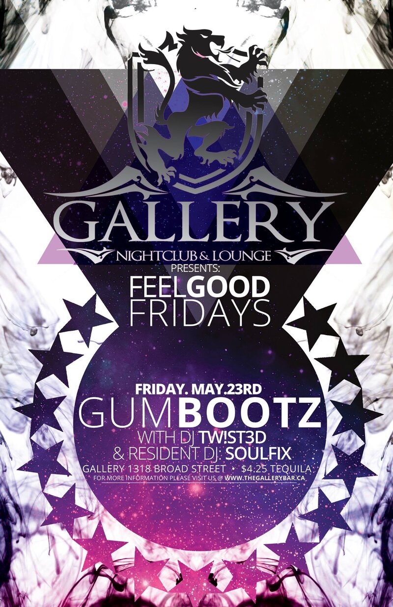 Feel Good Fridays: DJGumboots, DJ Soulfix, Tw!s3d @ The Gallery Bar May 23 2014 - May 8th @ The Gallery Bar