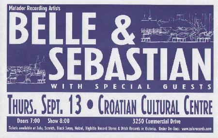 Belle & Sebastian @ Croatian Cultural Center - Sep 13, 2007