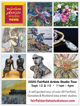 Fairfield Artist Studio Tour: Linda Rajotte, Ktherine Geddes, Nancy Dolan, Arden Rose, Louise Monfette, Patti West, Janis Blyth, Rocket Ogden, Mary Kenderdine, Susanne Rautio, Laine Canivet, Wes Dunlop, Maery Callaghan, Tanya Bub, Terri-Anne Barge, Wendy Oppelt , Diane Larsen , Andrea Fretz, Judy Lightwater, Anne Pybus , Shirley Richardson @ Fairfield Artist Studio Tour Sep 13 2020 - May 5th @ Fairfield Artist Studio Tour