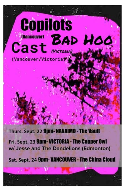 Co-Pilots, Bad Hoo, Cast @ The Vault Coffee Shop Sep 22 2016 - May 13th @ The Vault Coffee Shop