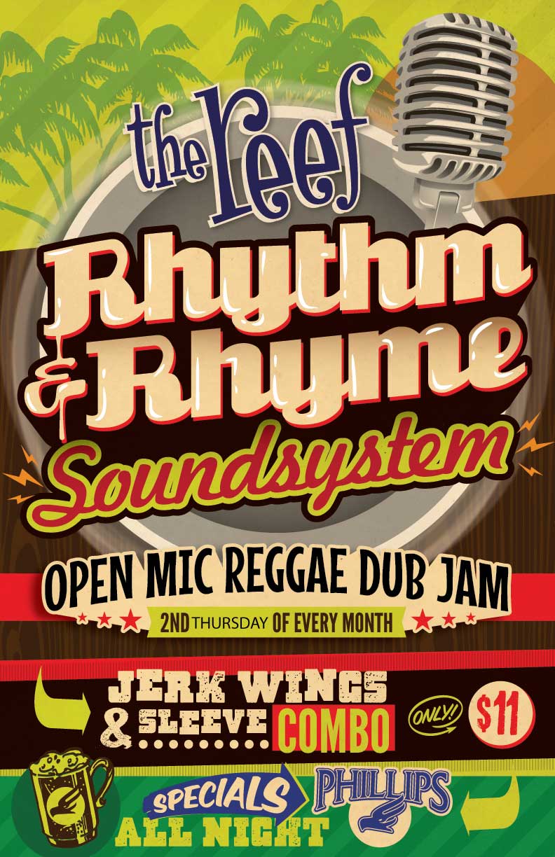 Rhythm and Rhyme Soundsystem: Open Mike Dub Jam @ The Reef - Jan 08, 2015