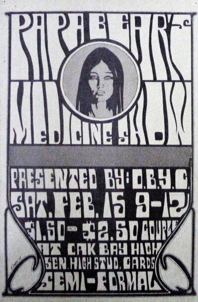 Oak Bay Youth Council presents: Papa Bears Medicine Show @ Dave Dunnet Theatre  Feb 15 1969 - May 10th @ Dave Dunnet Theatre 
