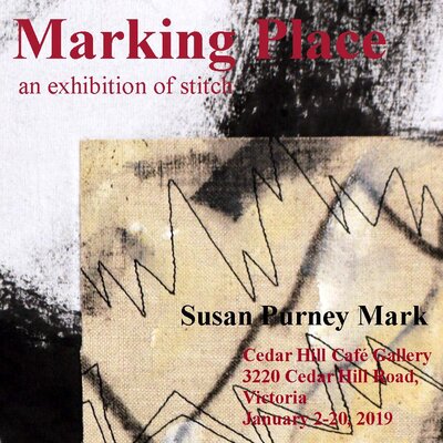 Marking Place - an exhibition of stitch: Susan Purney Mark @ The Arts Centre at Cedar Hill  Jan 2 2019 - May 16th @ The Arts Centre at Cedar Hill 