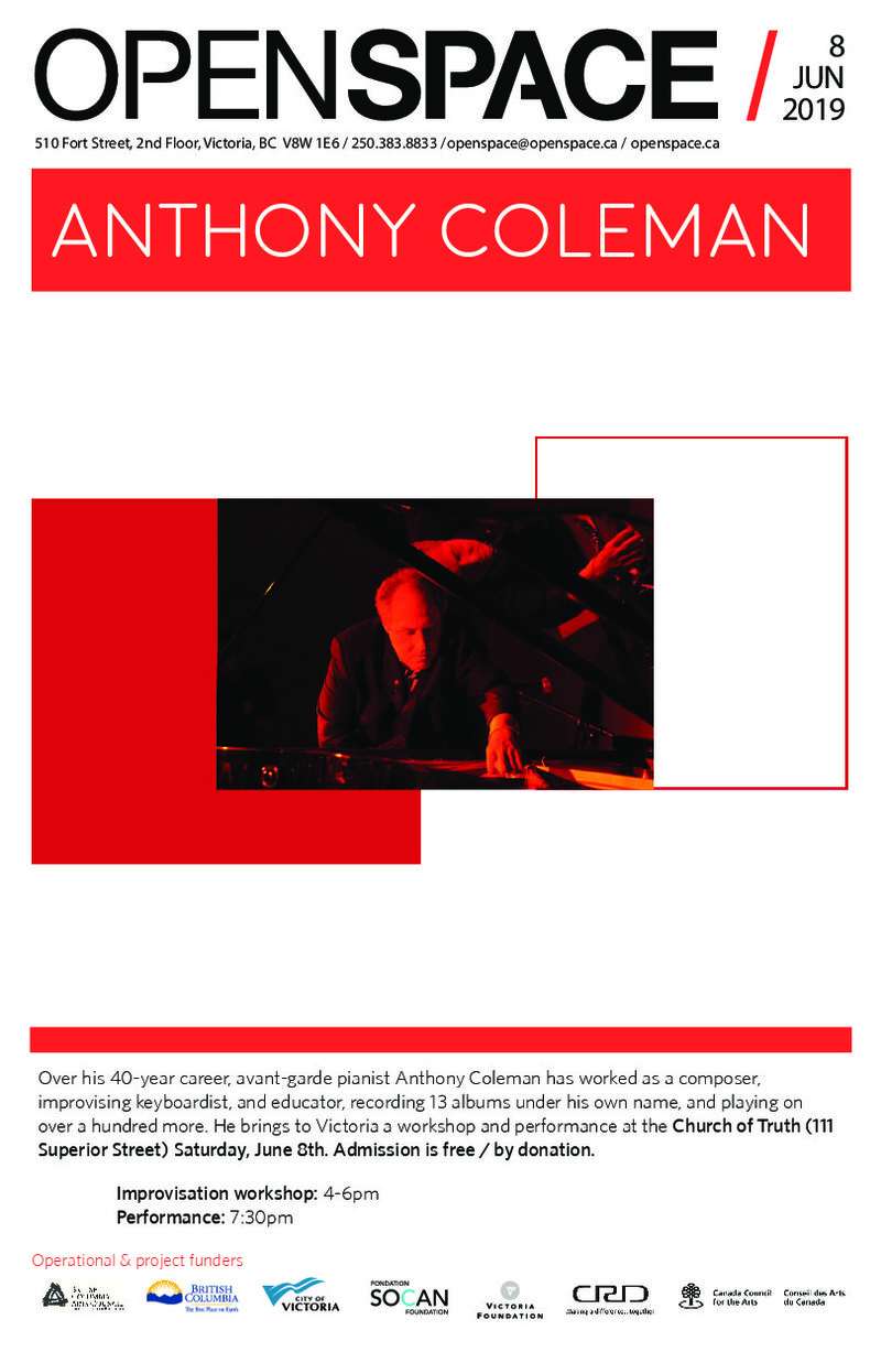 Anthony Coleman @ Church Of Truth Jun 8 2019 - May 6th @ Church Of Truth