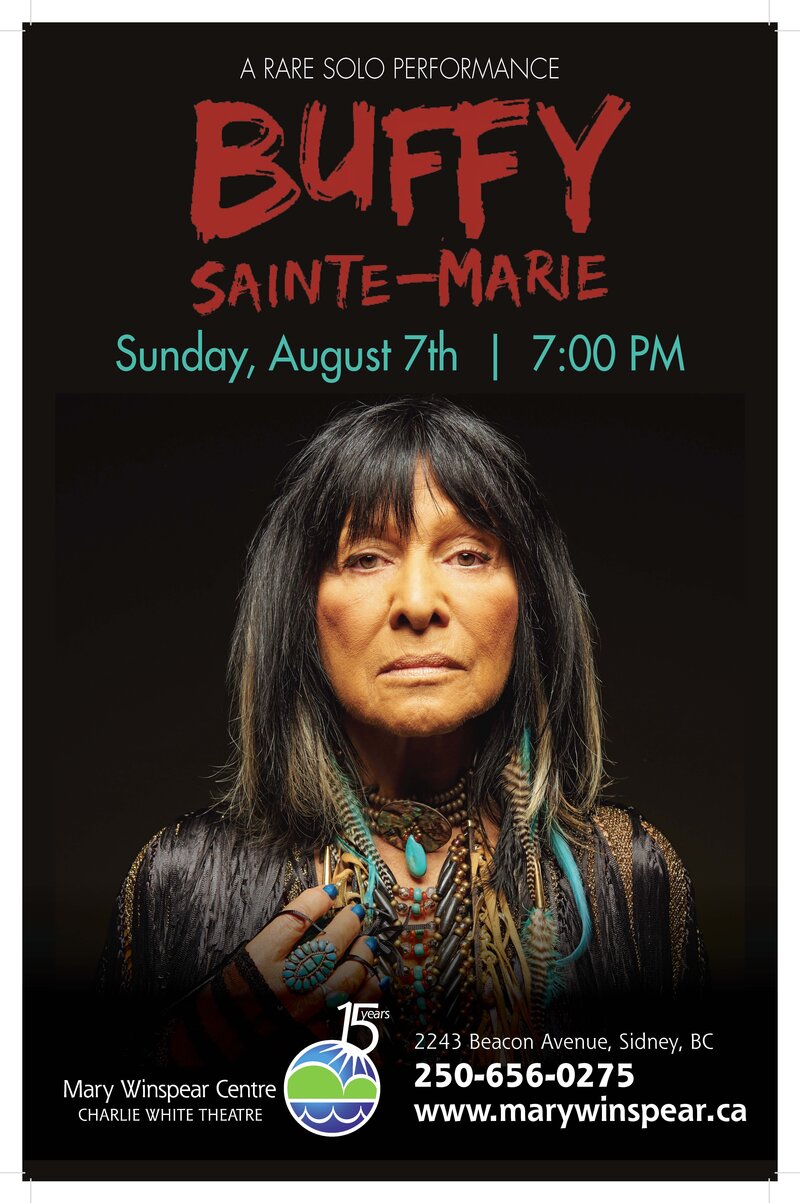 Buffy Sainte-Marie @ Mary Winspear Centre Aug 7 2016 - May 7th @ Mary Winspear Centre