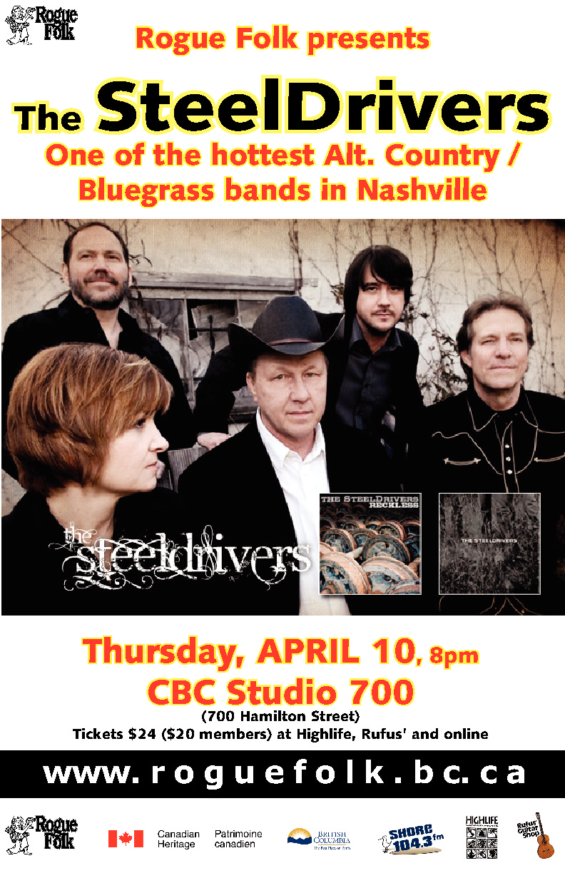 THIS SHOW IS AT CBC STUDIO 700!: The SteelDrivers @ Studio 700 Apr 10 2014 - May 16th @ Studio 700