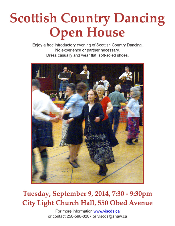 Free Scottish Country Dance Sept 9th, Victoria BC @ City Light Church Sep 9 2014 - Jun 3rd @ City Light Church