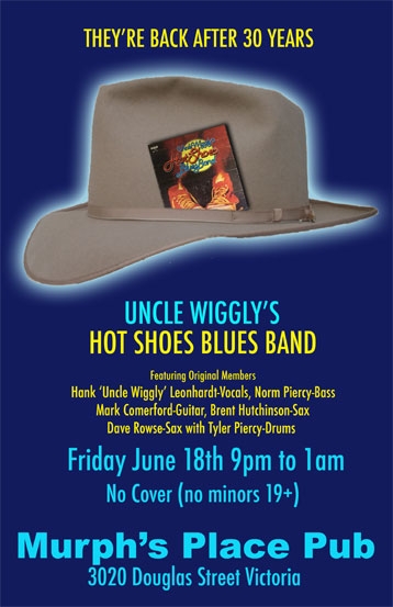 Uncle Wiggly's Hot Shoes Blues Band 2010 Hall of Fame Tour: Uncle Wigglys Hot Shoes Blues Band @ Tally Ho Sports Bar and Grill Jun 18 2010 - May 1st @ Tally Ho Sports Bar and Grill