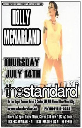 New West Rocks: Holly McNarland, & Guest @ The Standard Jul 14 2005 - May 6th @ The Standard