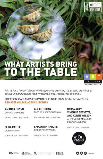 What Artists Bring to the Table: Alexis Hogan @ Oaklands Community Association Aug 4 2019 - May 6th @ Oaklands Community Association