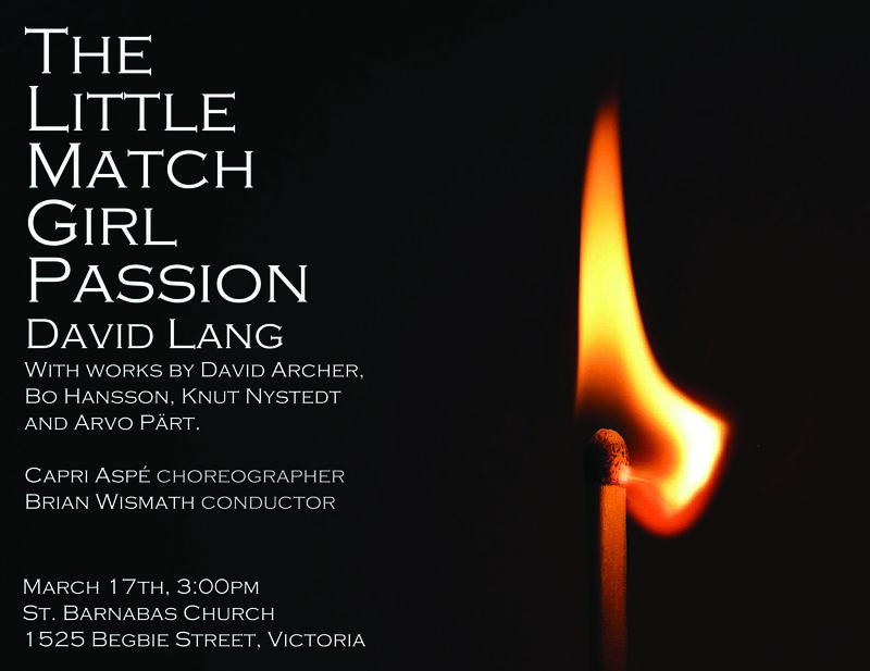 The Little Match Girl Passion: Vox Humana Chamber Choir, ZarYevka Ballet @ St. Barnabas Church - Mar 17, 2013
