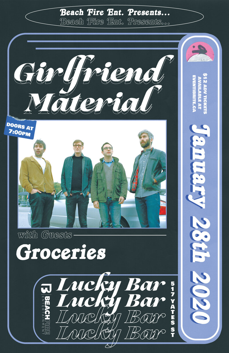 Girlfriend Material , Groceries @ Lucky Bar Jan 28 2020 - May 6th @ Lucky Bar