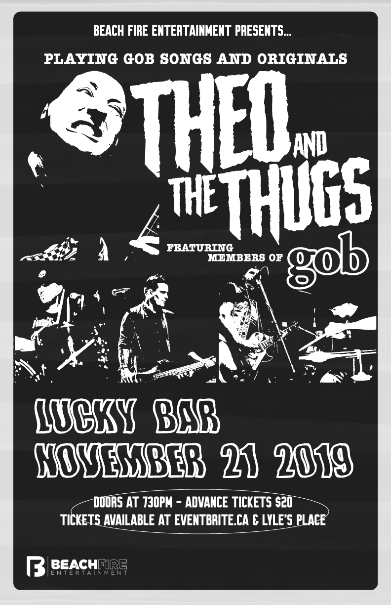 Theo and the Thugs @ Lucky Bar Nov 21 2019 - May 6th @ Lucky Bar