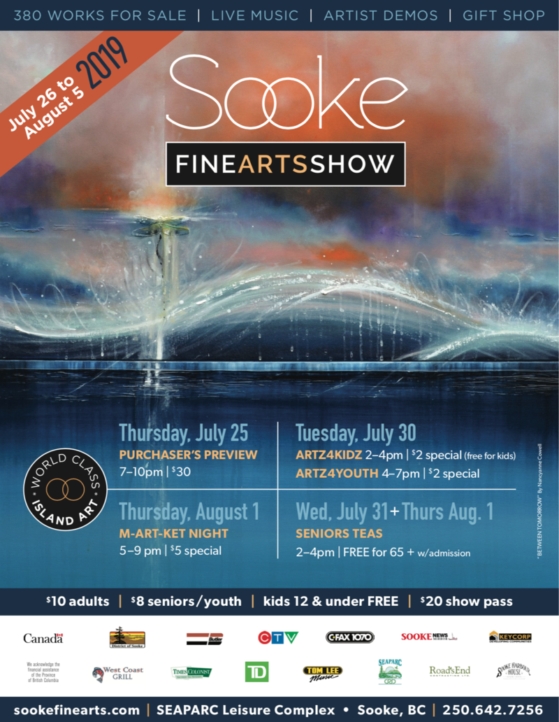 Sooke Fine Arts Show: Charine Barber @ SEAPARC Leisure Complex Aug 2 2019 - May 6th @ SEAPARC Leisure Complex