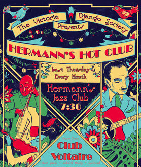 Oliver Swain Presents Hermann's Hot Club w. Club Voltaire @ Hermann's Jazz Club Jan 28 2021 - Jun 4th @ Hermann's Jazz Club