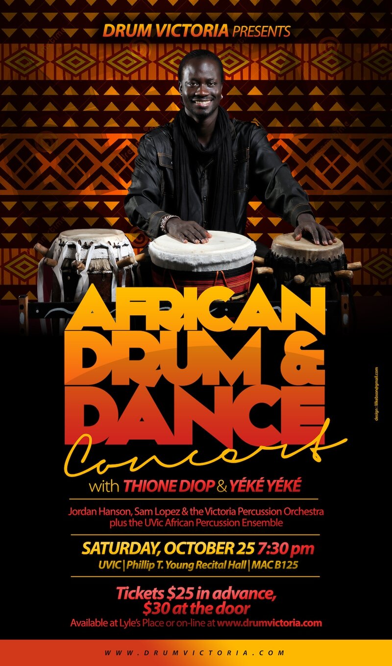 African Drum and Dance Concert!: Thione Diop, Yéké Yéké @ Phillip T. Young Hall - Oct 25, 2014