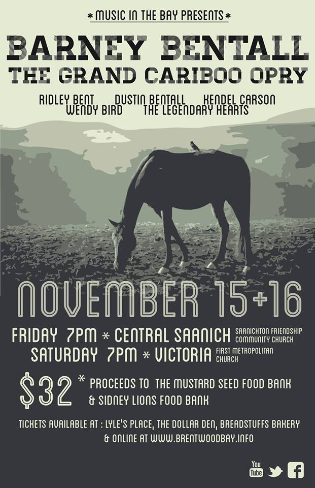 Barney Bentall & The Grand Cariboo Opry @ Saanichton Friendship Community Church - Nov 15, 2013