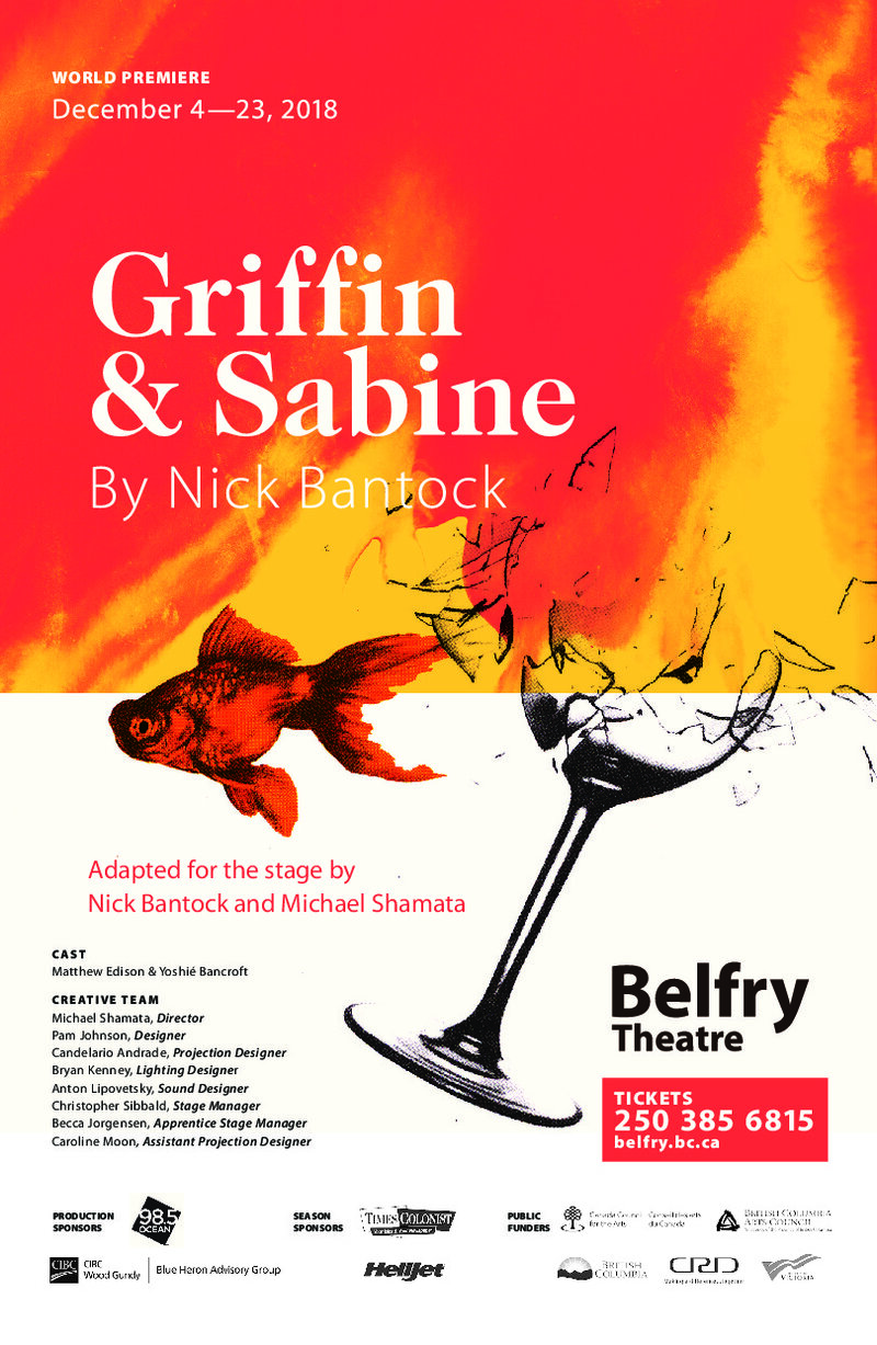 VocalEye for Griffin & Sabine @ Belfry Theatre Dec 16 2018 - Jun 26th @ Belfry Theatre