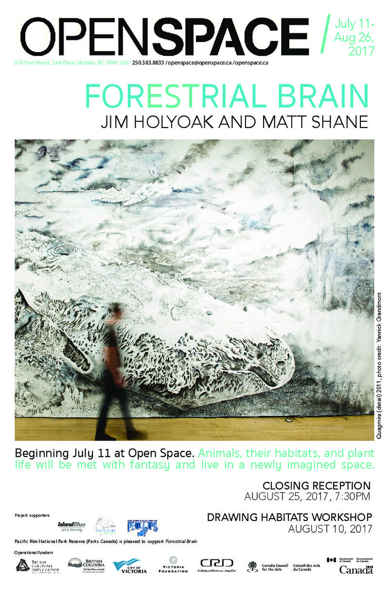 Forestrial Brain Closing Reception: Matt Shane, Jim Holyoak @ Open Space - Aug 25, 2017