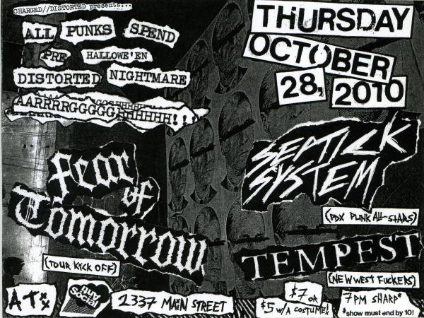 Fear Of Tomorrow, Tempest @ Antisocial Skateboard Shop Oct 28 2010 - May 9th @ Antisocial Skateboard Shop