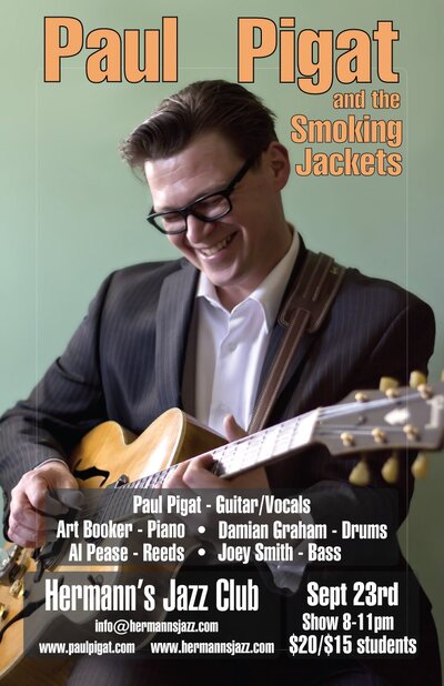 TICKETS AT THE DOOR ONLY: Paul Pigat @ Hermann's Jazz Club Sep 23 2016 - May 16th @ Hermann's Jazz Club