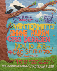 Concert for Canuck Place Children's Hospice: Wintermitts, Shane Abram , Cris Derksen @ Studio 700 Nov 10 2010 - May 9th @ Studio 700