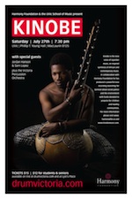 KINOBE with special guests Jordan Hanson & Sam Lopez plus Victoria Percussion Orchestra: KINOBE, Jordan Hanson & Sam Lopez, Victoria Percussion Orchestra @ Phillip T. Young Recital Hall (Uvic) - Jul 27, 2013