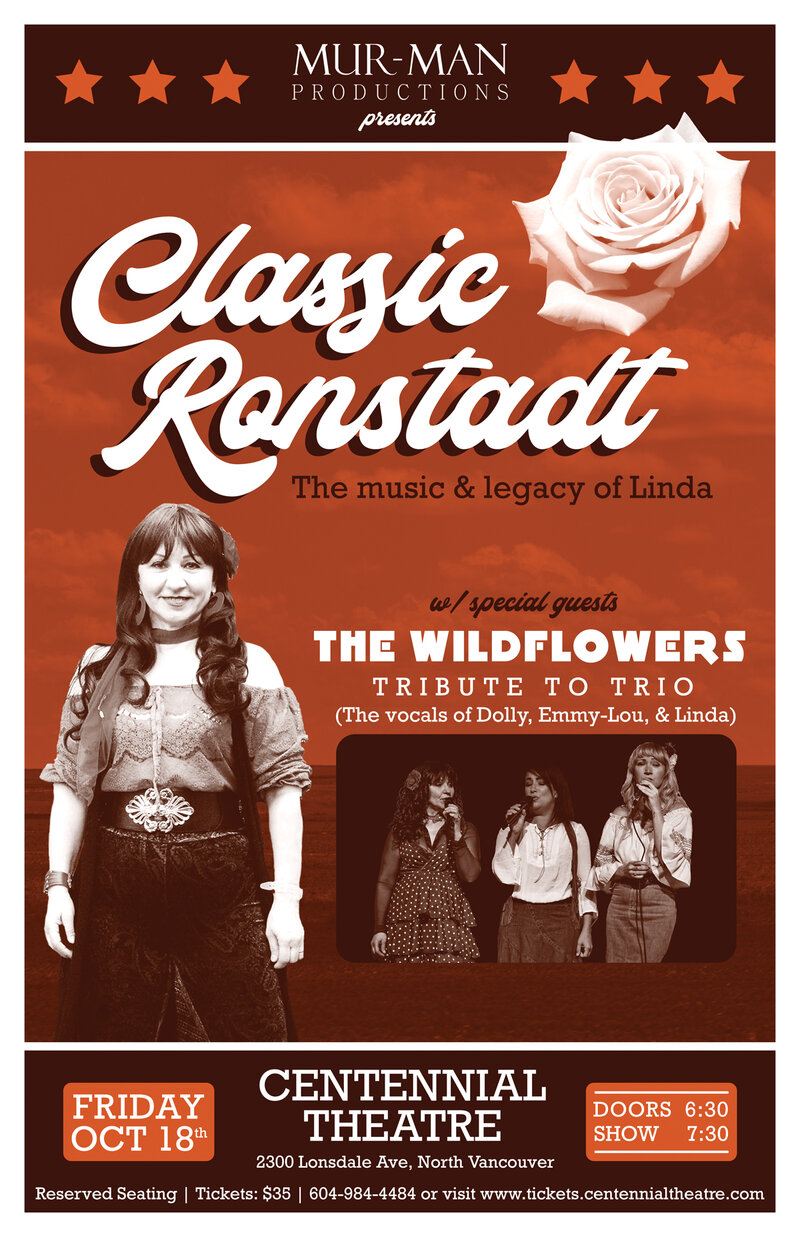 Classic Ronstadt - The Legacy of Linda: Classic Ronstadt - The Legacy of Linda, The Wildflowers -Tribute to Trio @ Centennial Theatre - Oct 18, 2019