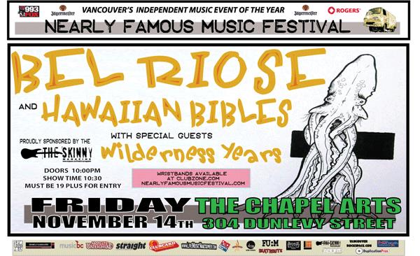 Bel Riose, Hawaiian Bibles, Wilderness Years @ Chapel Arts Nov 14 2008 - May 6th @ Chapel Arts