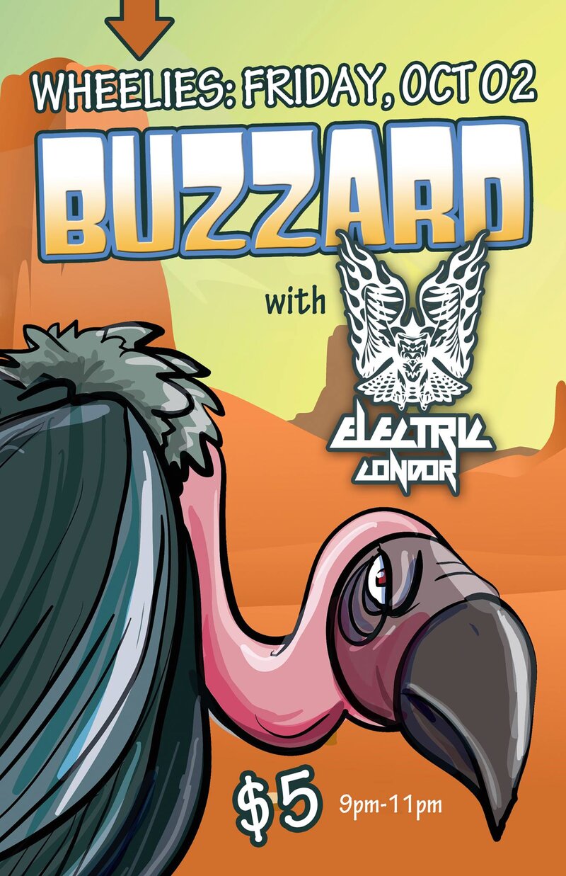 BIRDS!!!!!!!: BuzzArd, Electric Condor @ Wheelies Motorcyles Oct 2 2015 - May 9th @ Wheelies Motorcyles