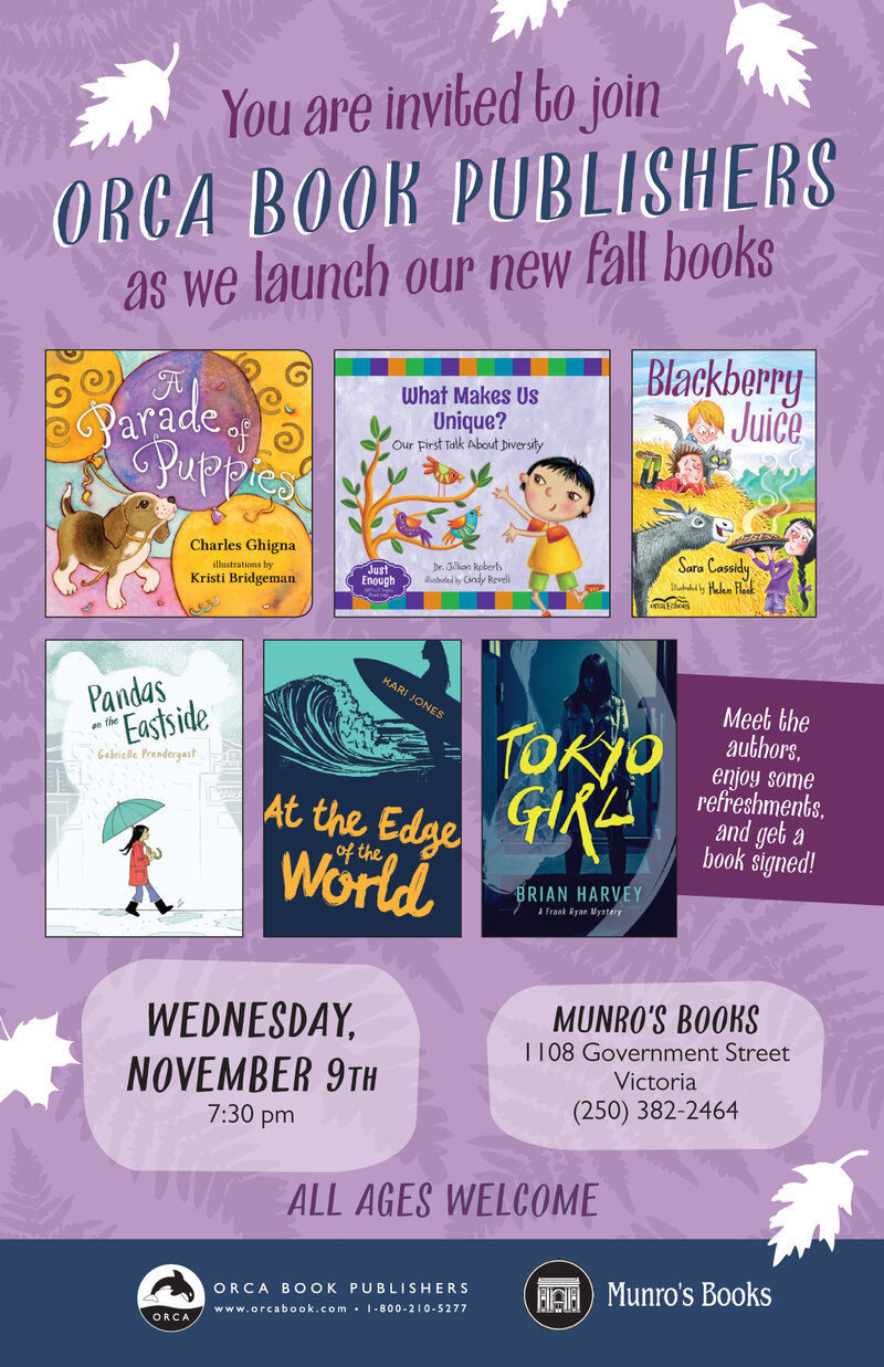 Fall Group Launch: Kristi Bridgeman, Dr. Jillian Roberts, Sara Cassidy, Gabrielle Prendergast, Kari Jones, Brian Harvey @ Munro's Books Nov 9 2016 - May 14th @ Munro's Books