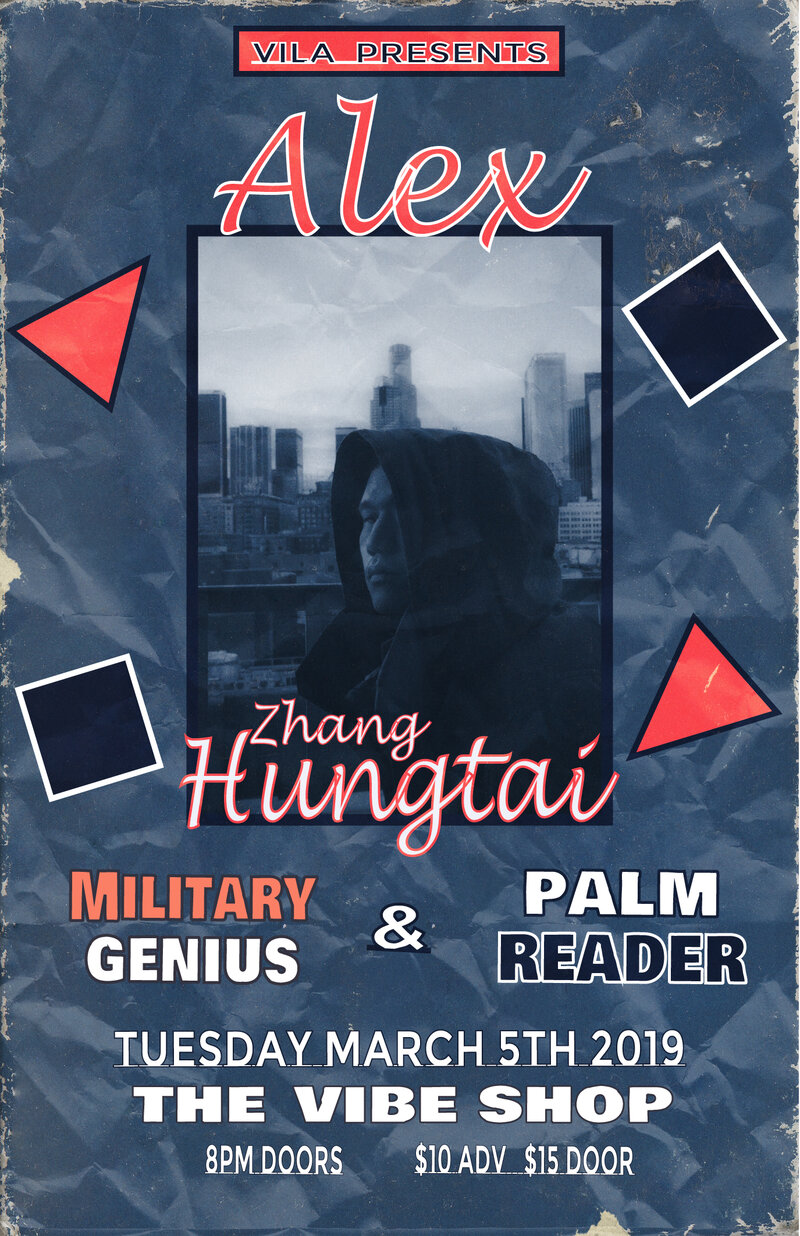 Alex Zhang Hungtai &bull; Victoria, BC: Alex Zhang Hungtai, Palm Reader, Military Genius @ The Vibe Shop Mar 5 2019 - May 1st @ The Vibe Shop