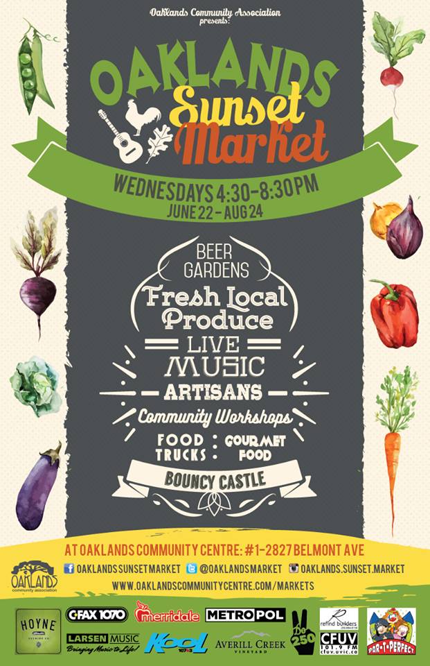 Oaklands Sunset Market Kid's Vendor Day ft: Behm & Benini, Daniel Cook, Jaya Bremer & Mitchell Green @ Oaklands Community Association Jul 13 2016 - May 6th @ Oaklands Community Association