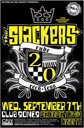 THE SLACKERS' 20TH ANNIVERSARY CONCERT: The Slackers, Georgetown Orbits @ Distrikt Sep 7 2011 - May 7th @ Distrikt