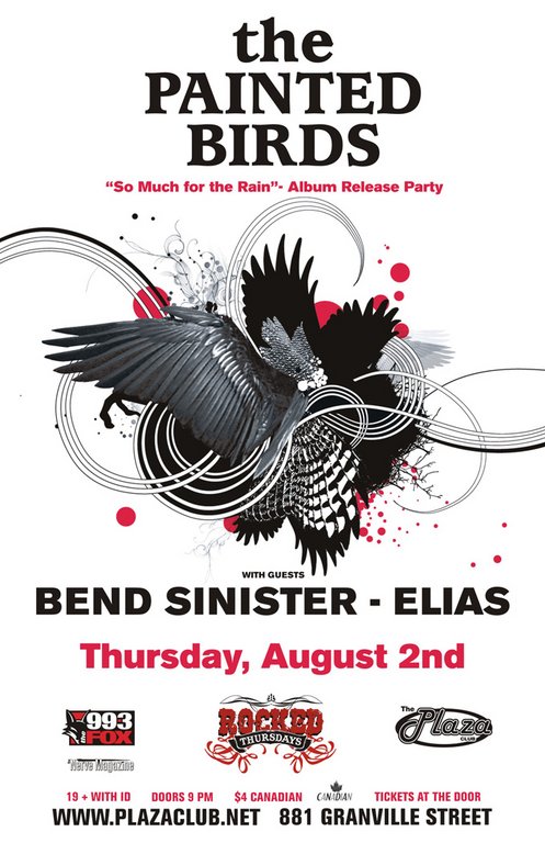 The Painted Birds, Bend Sinister, Elias @ Plaza Club Aug 2 2007 - May 6th @ Plaza Club