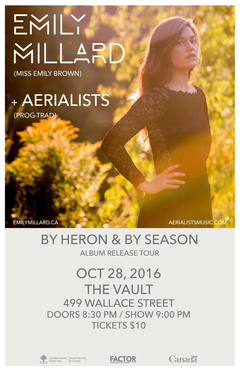Emily Millard (Miss Emily Brown), Aerialists @ The Vault Coffee Shop - Oct 28, 2016