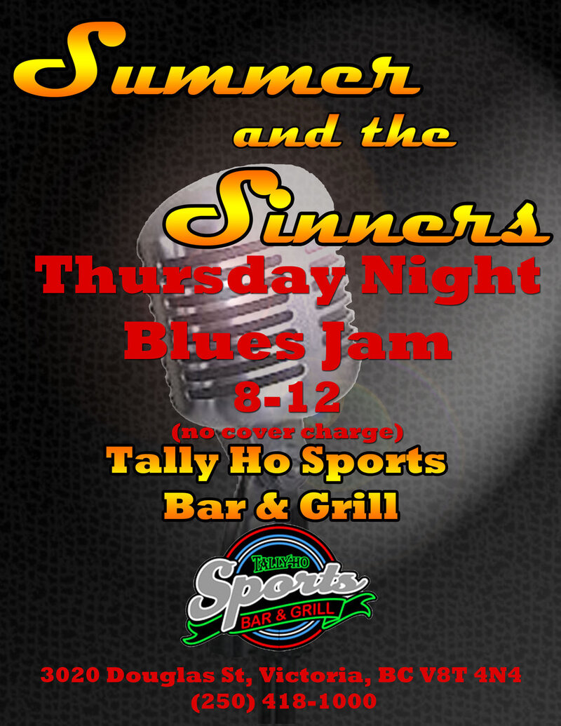 Summer and the Sinners Blues Jam: Summer and The Sinners @ Tally Ho Sports Bar and Grill - Apr 17, 2014