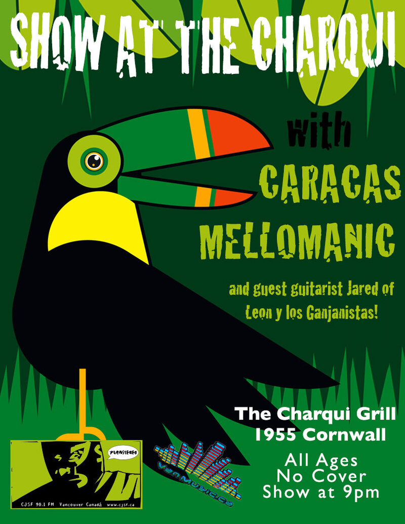 Latin Reggae and Rock Official Year End Celebration: Caracas, Mellomanic @ Charqui Grill - Dec 28, 2013