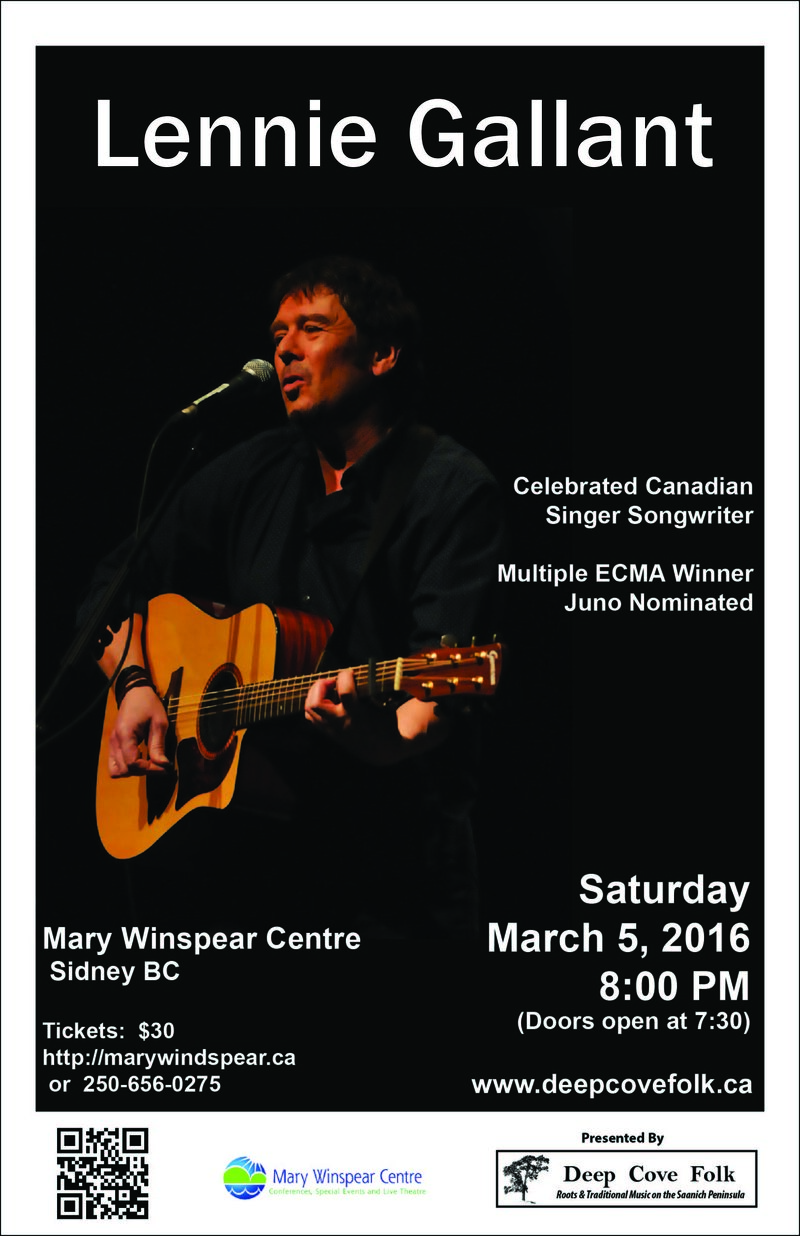 Lennie Gallant @ Mary Winspear Centre - Mar 05, 2016