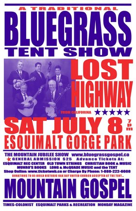 BLUEGRASS TENT SHOW: Lost Highway @ Circus Tent at Esquimalt Gorge Park - Jul 08, 2006