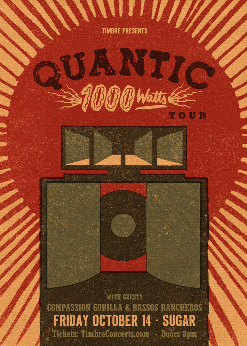 Quantic Live: Bassos Rancheros , Compassion Gorilla, Quantic @ Capital Ballroom Oct 14 2016 - May 7th @ Capital Ballroom